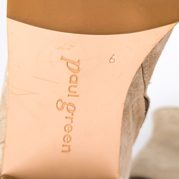 Paul Green Women Vienna Biscuit Soft Suede Zip Ankle Boots sz 8.5US AUS6 - Picture 8 of 8